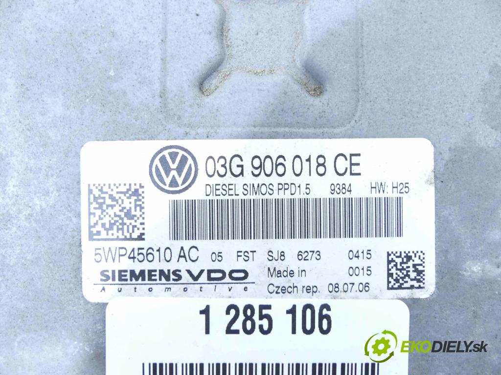 Vw Passat B6 2005-2010 2.0 tdi 140 hp manual 103 kW 1968 cm3 5- jednotka řídící 03G906018CE