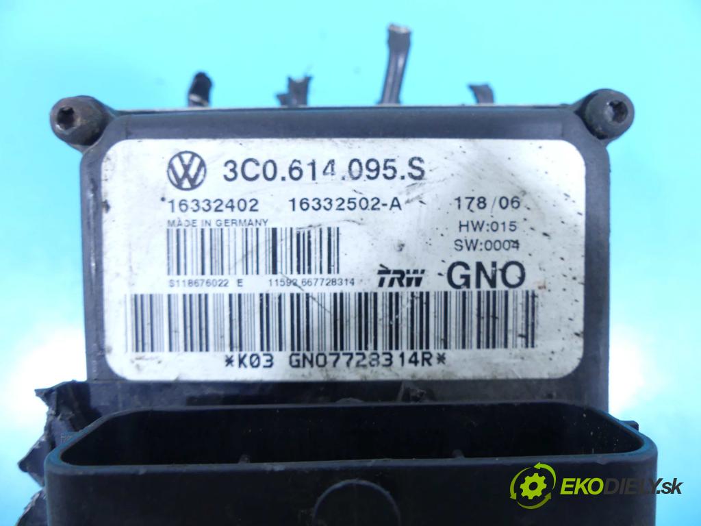 Vw Passat B6 2005-2010 2.0 tdi 140 HP manual 103 kW 1968 cm3 5- čerpadlo abs 3C0614095S (Pumpy ABS)