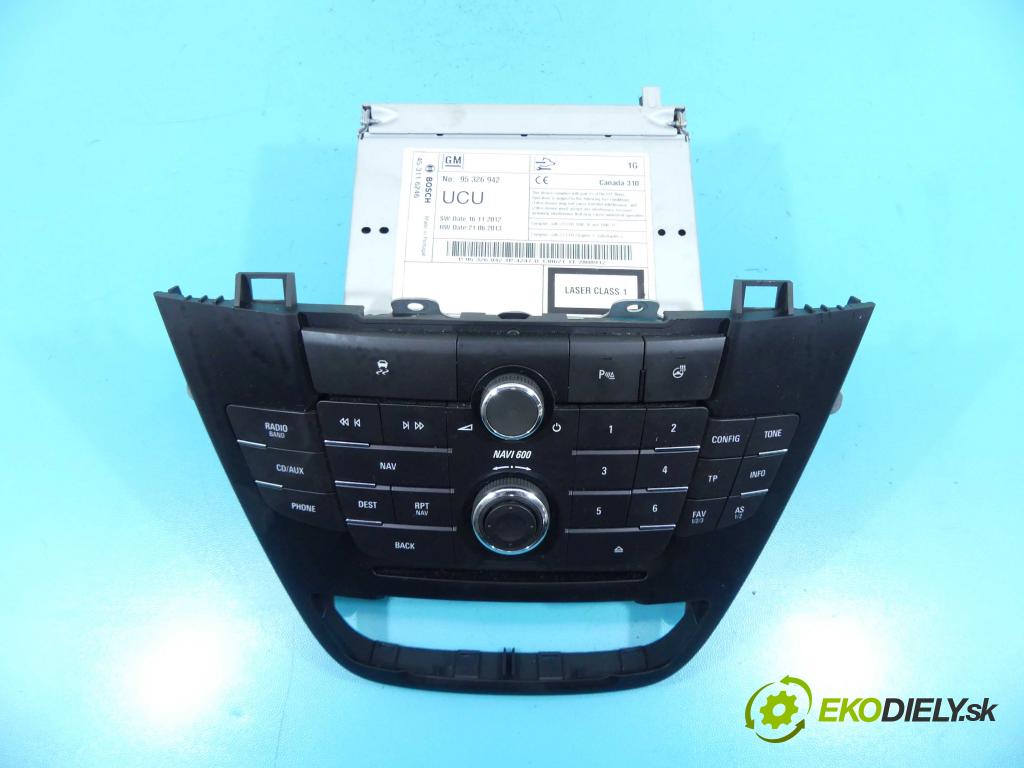 Opel Insignia A 2008-2017 2.0 cdti (A20DTH) 160 HP automatic 118 kW 1956 cm3 5- Radio originál 95326942