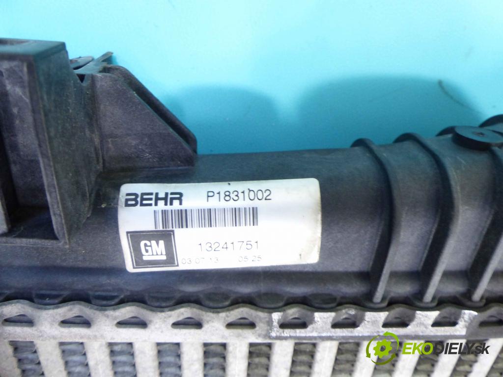 Opel Insignia A 2008-2017 2.0 cdti (A20DTH) 160 hp automatic 118 kW 1956 cm3 5- Intercooler 13241751 (Chladiče nasávaného vzduchu (intercoolery))