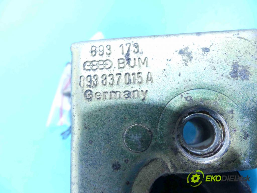 Audi 80 B3 1986-1991 1.8 plyn: 90 hp manual 66 kW 1781 cm3 4- zámek přední levý 893837015A
