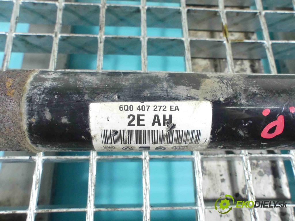 Skoda Fabia II 2007-2014 1.6 tdi 75 HP manual 55 kW 1598 cm3 5- poloos pravé  (Poloosy)