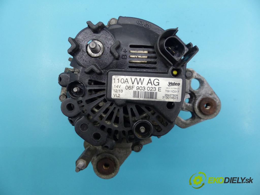Skoda Fabia II 2007-2014 1.6 tdi 75 hp manual 55 kW 1598 cm3 5- Alternator 06F903023E (Alternátory)