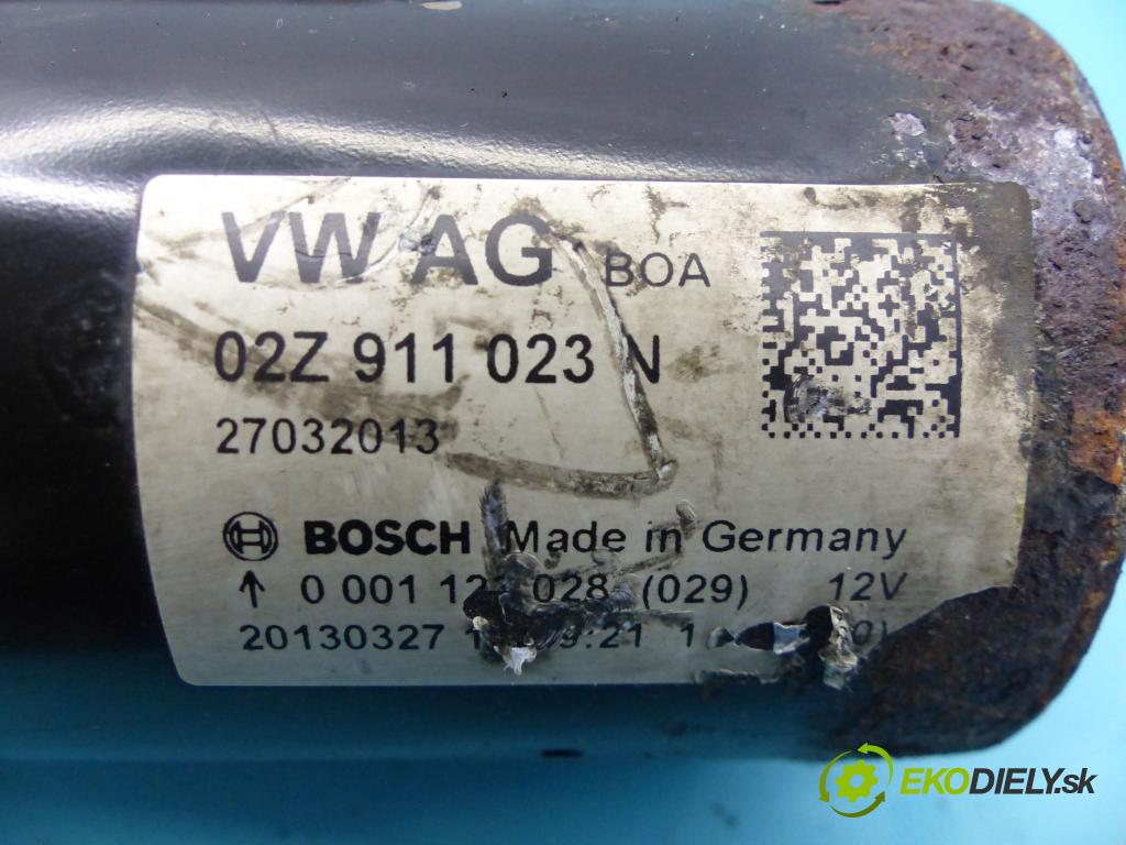 Skoda Fabia II 2007-2014 1.6 tdi 75 HP manual 55 kW 1598 cm3 5- štartér 02Z911023N (Štartéry)
