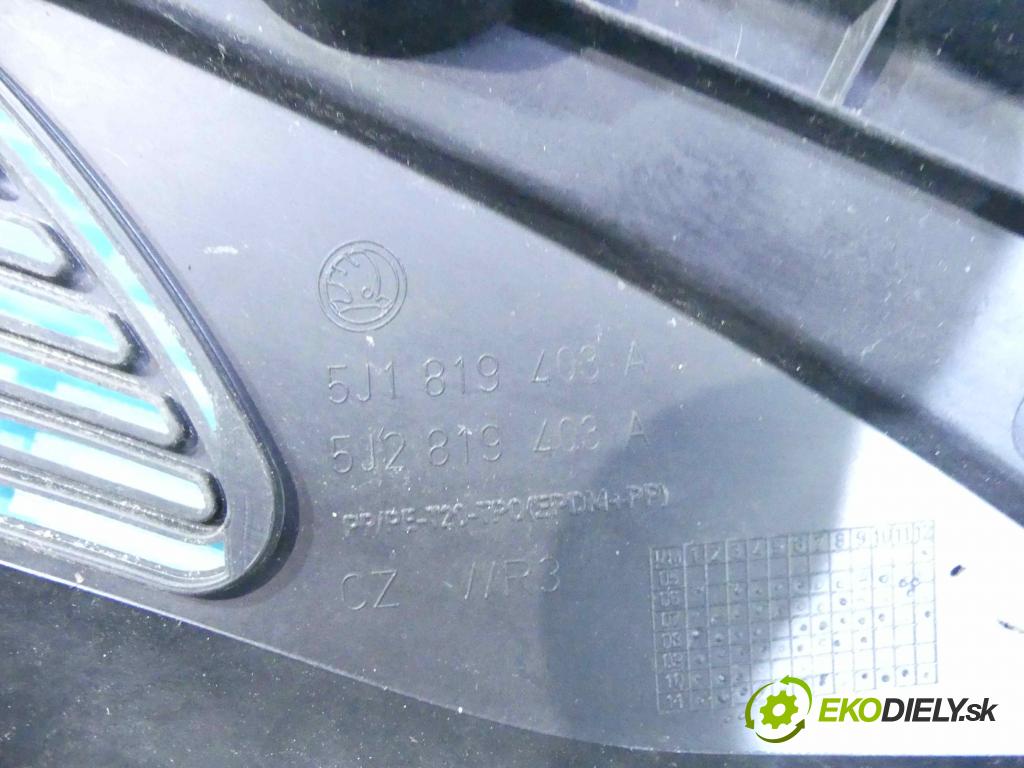 Skoda Fabia II 2007-2014 1.6 tdi 75 HP manual 55 kW 1598 cm3 5- torpédo 5J1819403A (Torpéda)