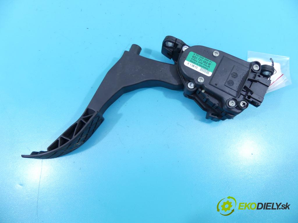 Skoda Fabia II 2007-2014 1.6 tdi 75 HP manual 55 kW 1598 cm3 5- pedále 6Q1721503M (Pedále)