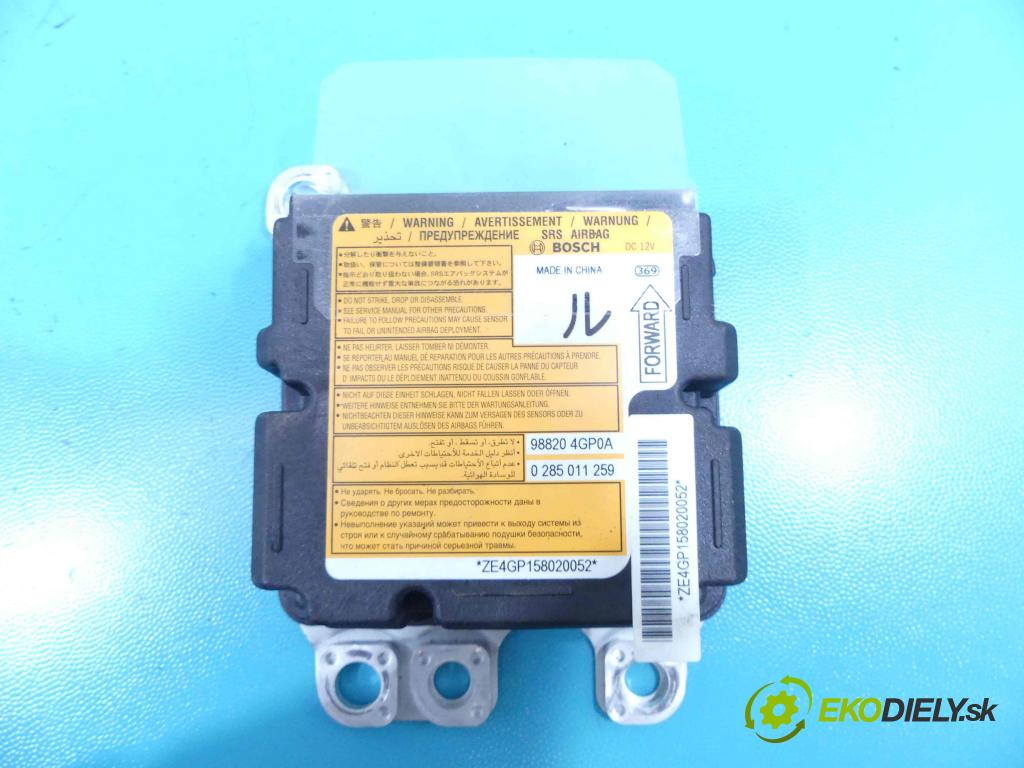 Infiniti Q50 I 2013-2017 2.0 T 211KM automatic 155 kW 1991 cm3 4- modul riadiaca jednotka 0285011259 (Ostatné)