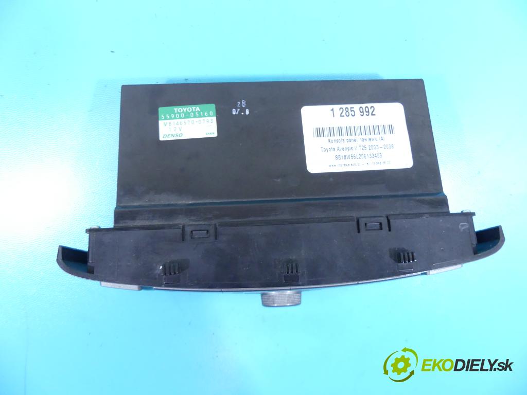 Toyota Avensis II T25 2003-2008 2.0 D4D 116 HP manual 85 kW 1995 cm3 4- panel kúrenia 55902-05050-G