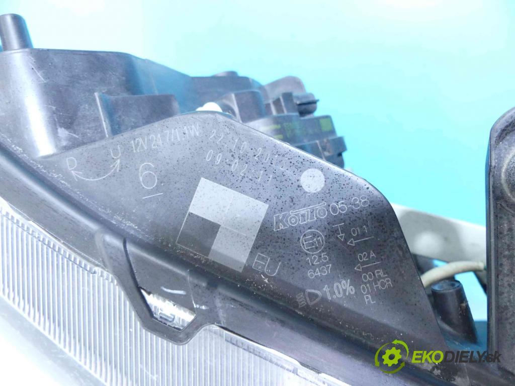 Toyota Avensis III T27 2009-2018 2.0 D4D 143 HP manual 105 kW 1995 cm3 5- Reflektor: pravý  (Pravé)