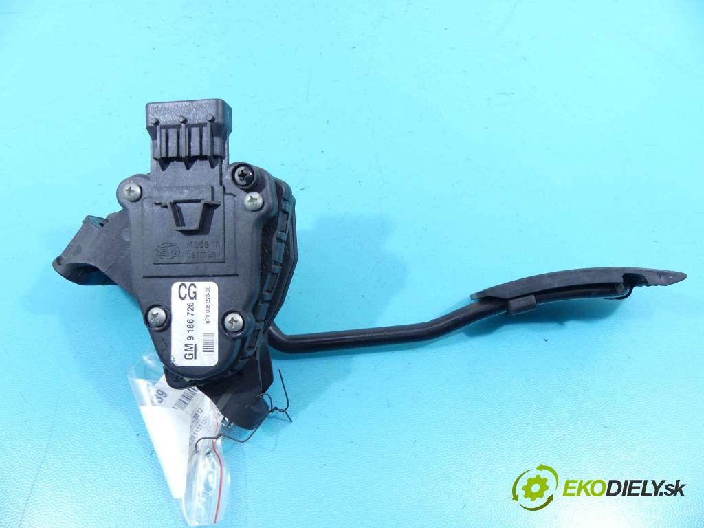 Saab 9-3 II 2002-2012 1.9 TiD 150 HP manual 110 kW 1910 cm3 4- pedále 9186726 (Pedále)