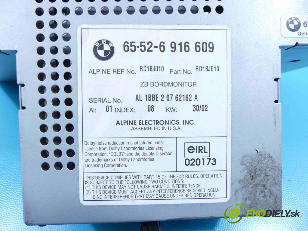 Bmw X5 E53 1999-2006 3.0 231 HP automatic 170 kW 2979 cm3 5- Radio originál 6916609