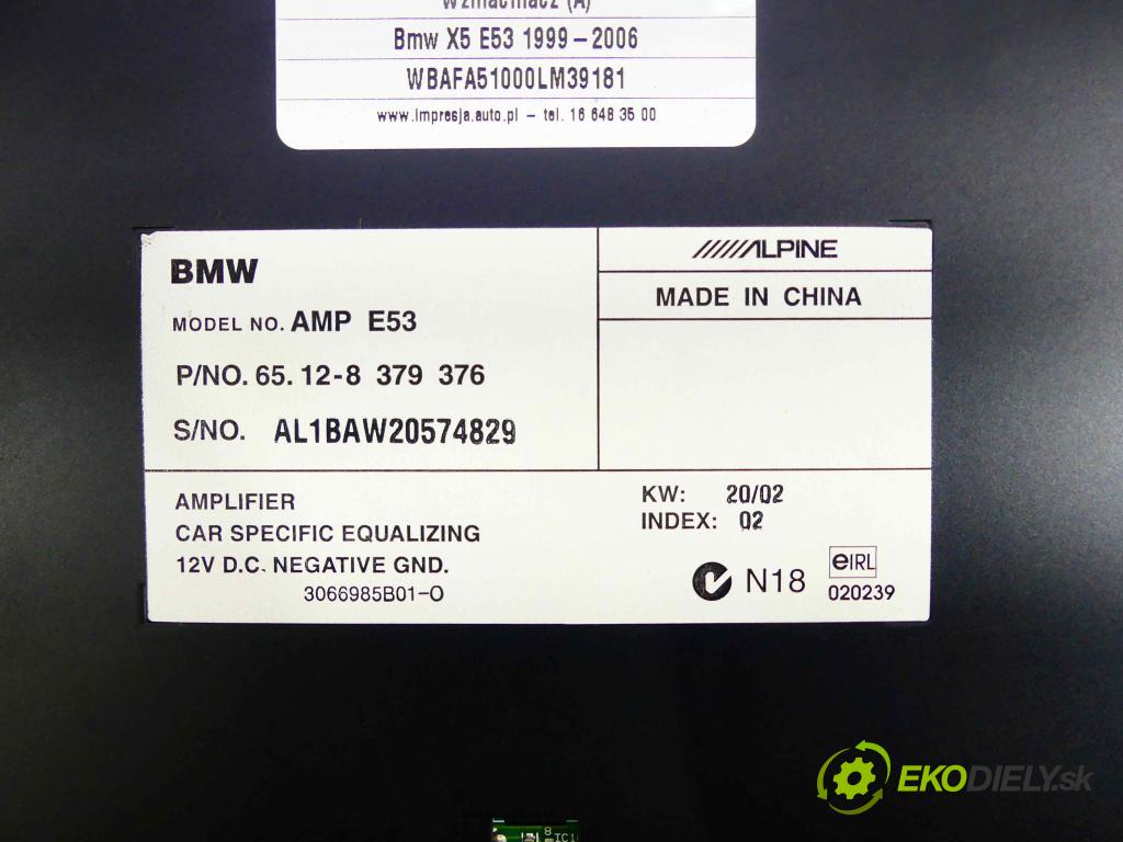 Bmw X5 E53 1999-2006 3.0 231 HP automatic 170 kW 2979 cm3 5- Zesilovač: 8379376 (Zosilňovače)