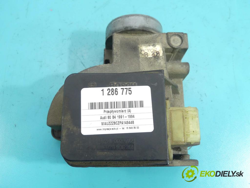 Audi 80 B4 1991-1994 1.9 tdi 90 HP manual 66 kW 1896 cm3 4- průtokoměr: 0281002072 (Váhy vzduchu)