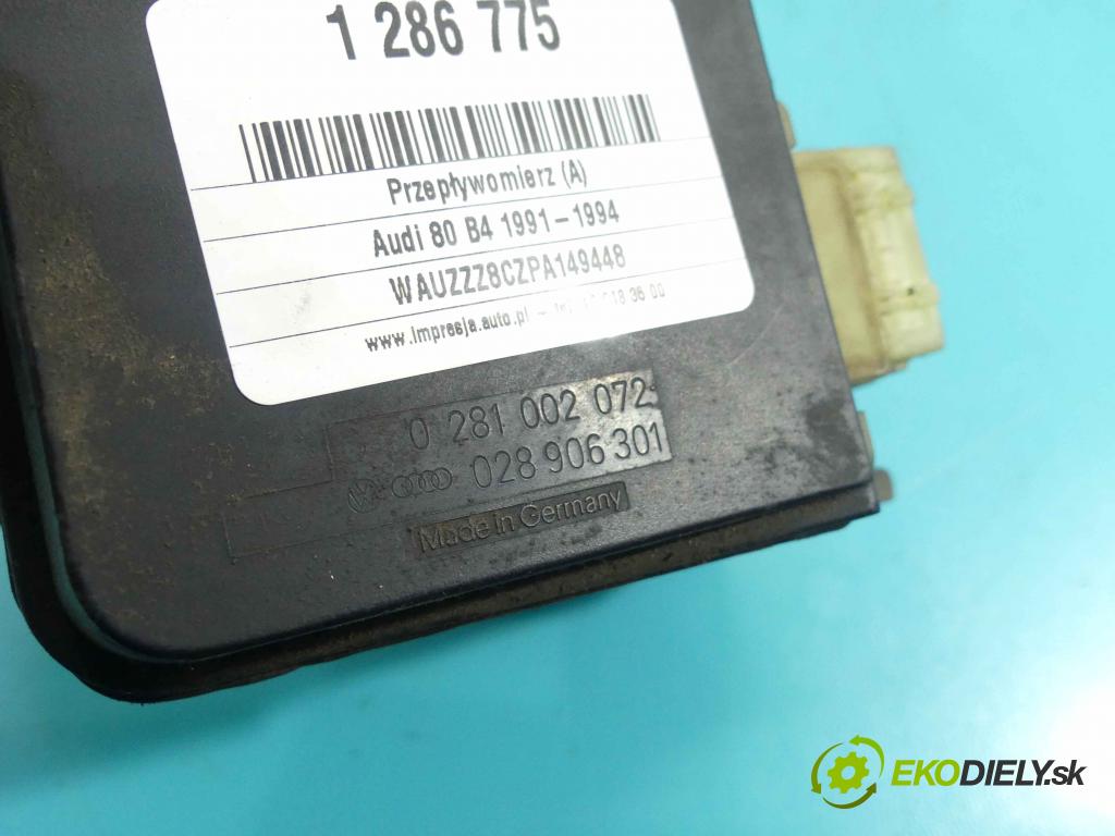 Audi 80 B4 1991-1994 1.9 tdi 90 HP manual 66 kW 1896 cm3 4- průtokoměr: 0281002072 (Váhy vzduchu)