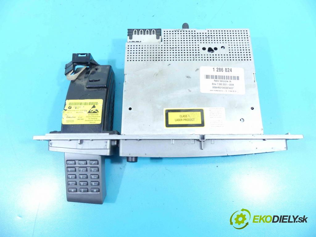 Bmw 7 E65 2001-2008 3.0d 231 HP automatic 170 kW 2993 cm3 4- Radio originál 9130764