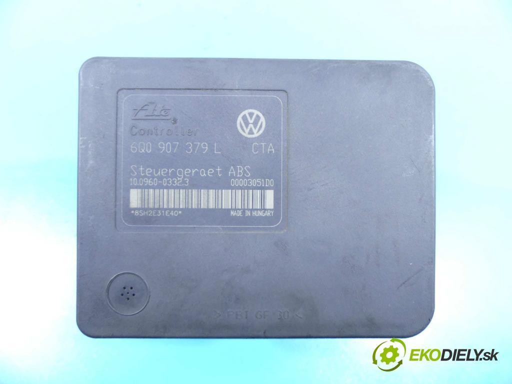 Vw Polo IV 9N 2001-2009 1.2 12v 64 HP manual 47 kW 1198 cm3 5- čerpadlo abs 6Q0907379L (Pumpy ABS)
