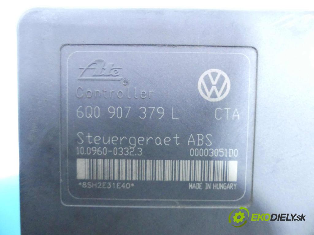 Vw Polo IV 9N 2001-2009 1.2 12v 64 HP manual 47 kW 1198 cm3 5- čerpadlo abs 6Q0907379L (Pumpy ABS)