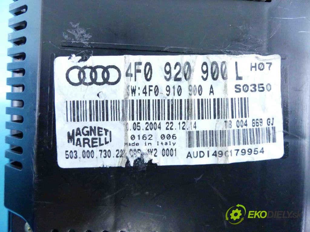 Audi A6 C6 2004-2011 3.0 tdi 224hp automatic 165 kW 2967 cm3 4- prístrojovka/ budíky 4F0920900L (Prístrojové dosky, displeje)