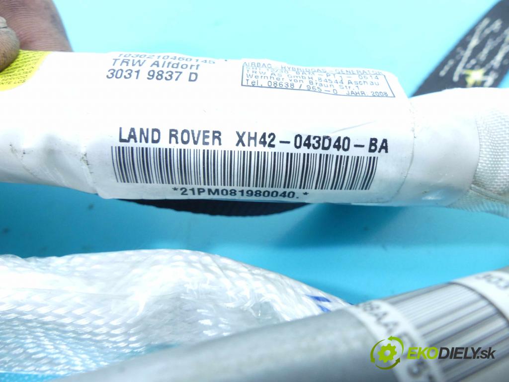 Land rover Range Rover III L322 2001-2012 3.6 TD V8 272 HP automatic 200 kW 3628 cm3 5- clona ľavé XH42-043D40-BA