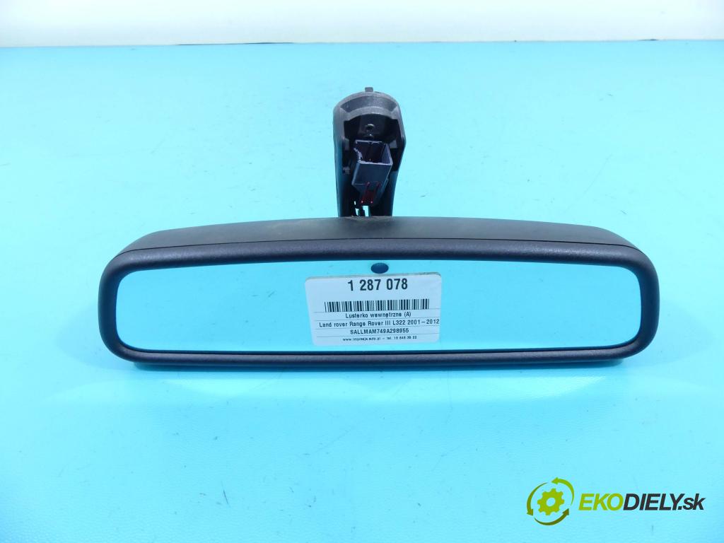 Land rover Range Rover III L322 2001-2012 3.6 TD V8 272 HP automatic 200 kW 3628 cm3 5- zrkadlo uvnitř: 6W93-17E678-AB (Spätné zrkadlá vnútorné)