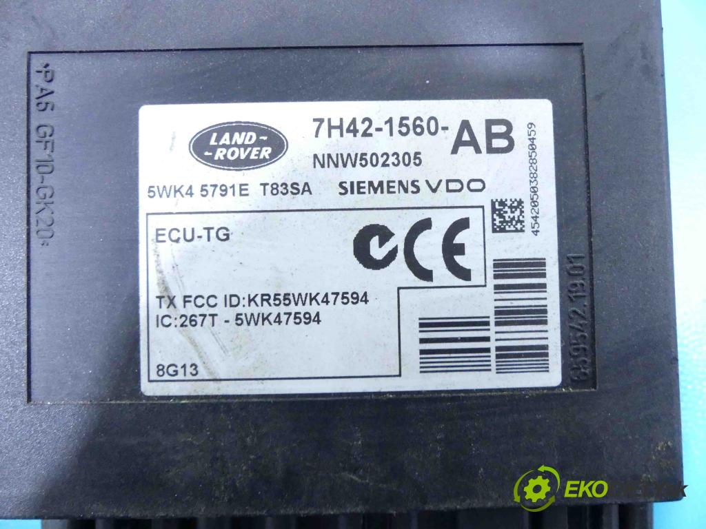 Land rover Range Rover III L322 2001-2012 3.6 TD V8 272 HP automatic 200 kW 3628 cm3 5- modul riadiaca jednotka 7H42-1560-AB (Ostatné)