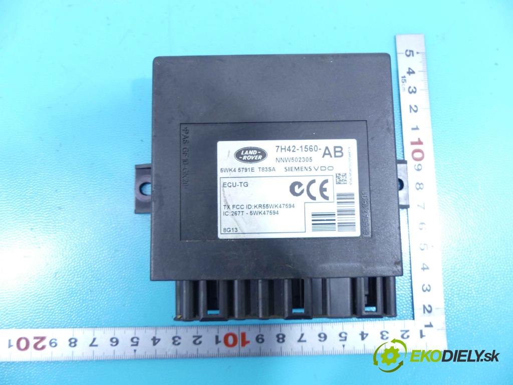 Land rover Range Rover III L322 2001-2012 3.6 TD V8 272 HP automatic 200 kW 3628 cm3 5- modul riadiaca jednotka 7H42-1560-AB (Ostatné)