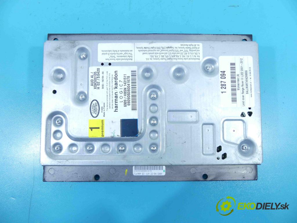 Land rover Range Rover III L322 2001-2012 3.6 TD V8 272 HP automatic 200 kW 3628 cm3 5- Zesilovač: 5H32-19C164-AA (Zosilňovače)