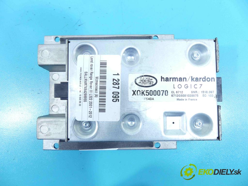 Land rover Range Rover III L322 2001-2012 3.6 TD V8 272 HP automatic 200 kW 3628 cm3 5- Zesilovač: XQK500070 (Zosilňovače)