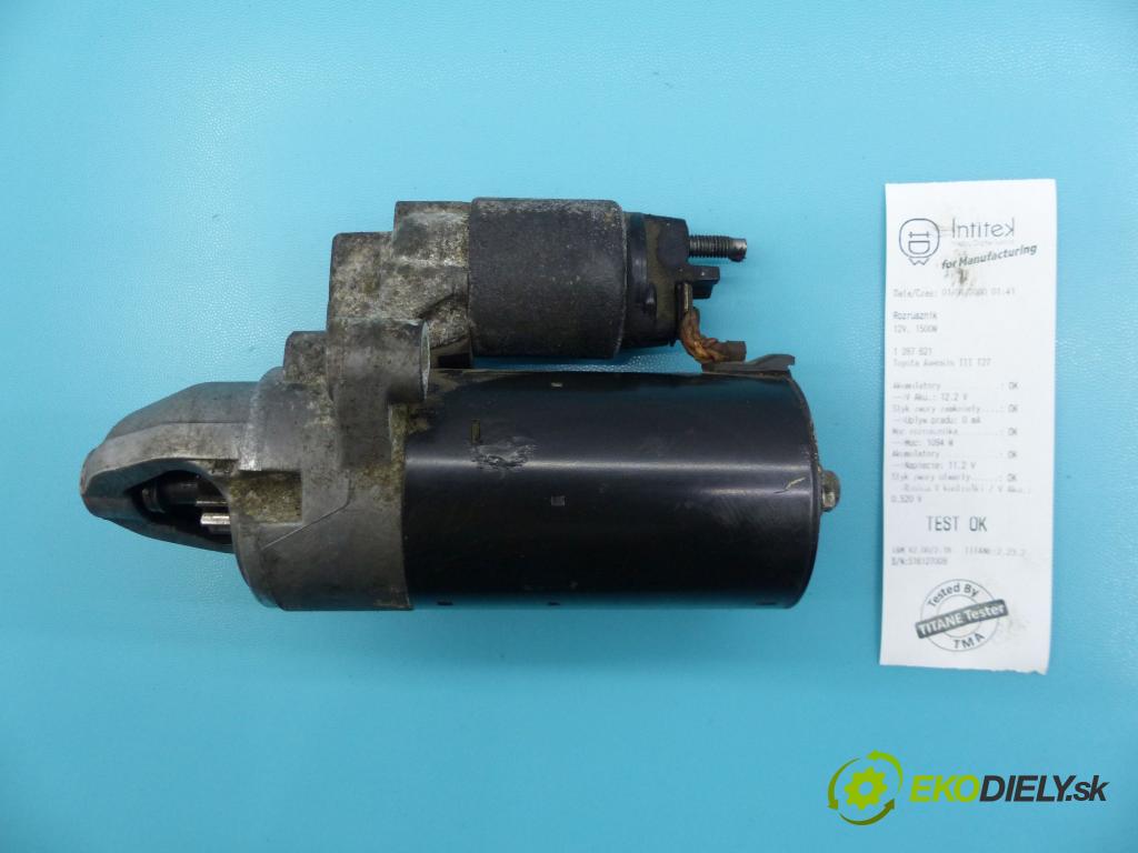 Toyota Avensis III T27 2009-2018 2.0 D4D 143 HP manual 105 kW 1995 cm3 5- štartér 0001138064 (Štartéry)