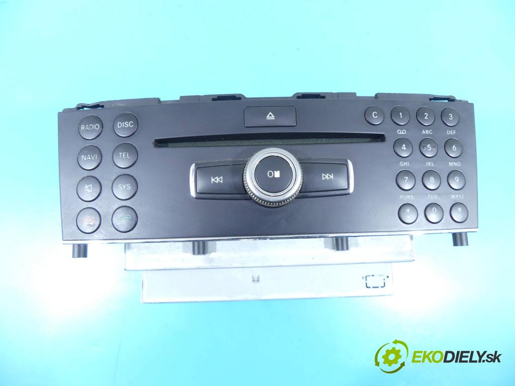 Mercedes GLK X204 2008-2015 2,2.0 cdi 170 HP automatic 125 kW 2143 cm3 5- Radio originál A2049006402