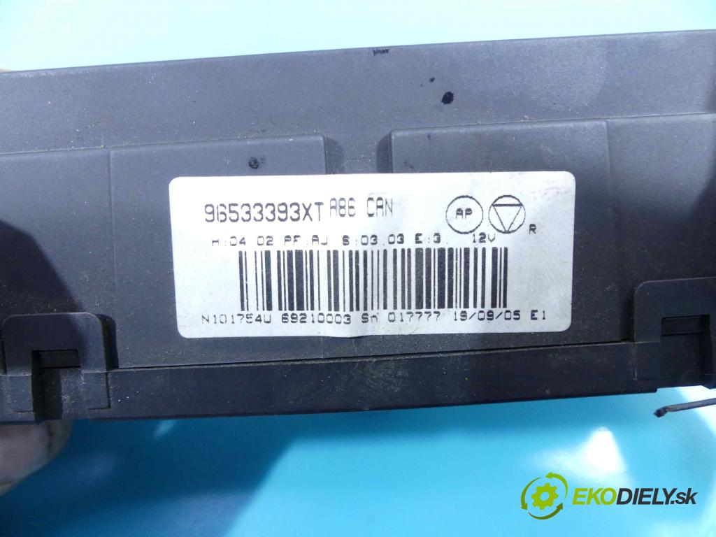 Citroen C3 I 2002-2009 1.4 hdi 68 HP automatic 50 kW 1398 cm3 5- panel kúrenia 96533393XT