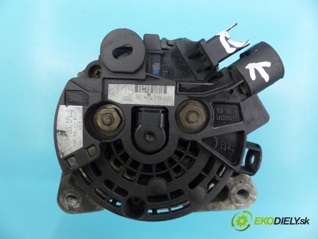 Citroen C3 I 2002-2009 1.4 hdi 68 hp automatic 50 kW 1398 cm3 5- Alternator 9646321880 (Alternátory)
