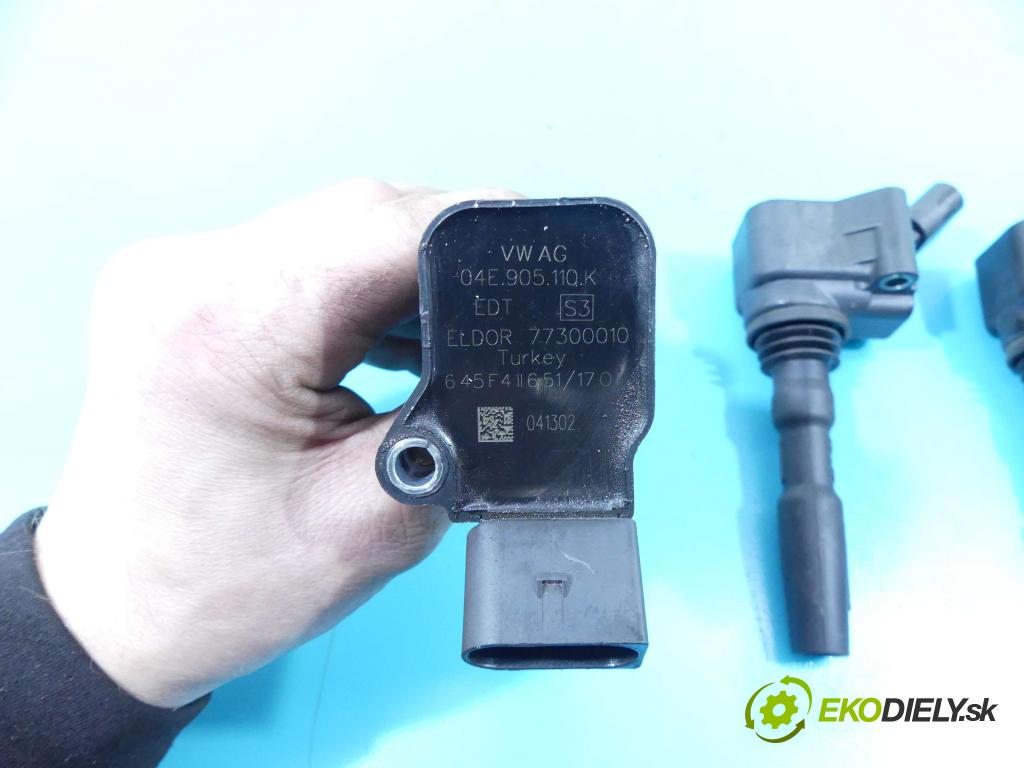 Skoda Fabia III 2014- 1.0 TSI 110 HP manual 81 kW 999 cm3 5- cievka zapaľovacia 04E905110K (Zapaľovacie cievky, moduly)