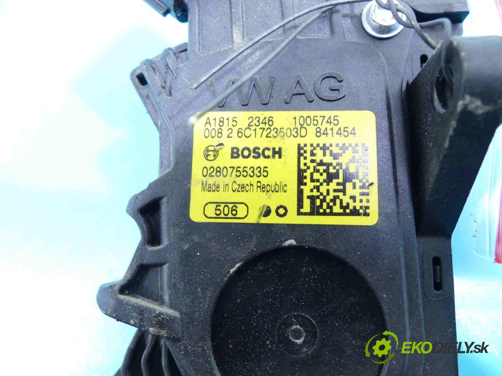 Skoda Fabia III 2014- 1.0 TSI 110 HP manual 81 kW 999 cm3 5- pedále 0280755335 (Pedále)