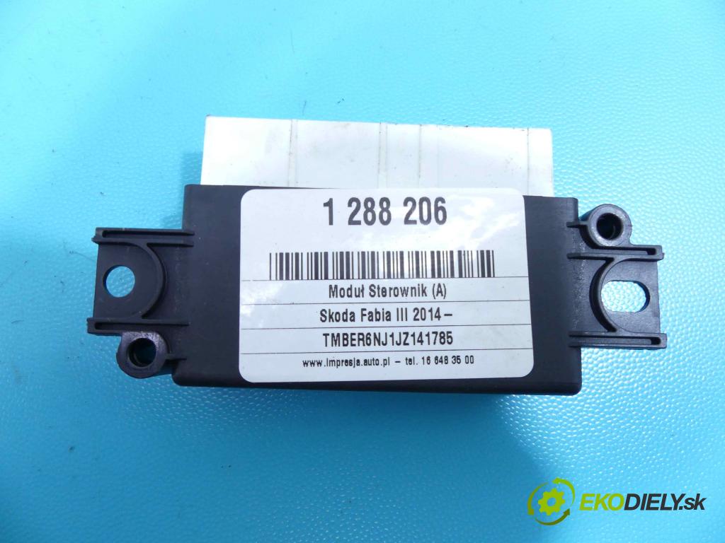 Skoda Fabia III 2014- 1.0 TSI 110 HP manual 81 kW 999 cm3 5- modul riadiaca jednotka 5Q0919283F (Ostatné)