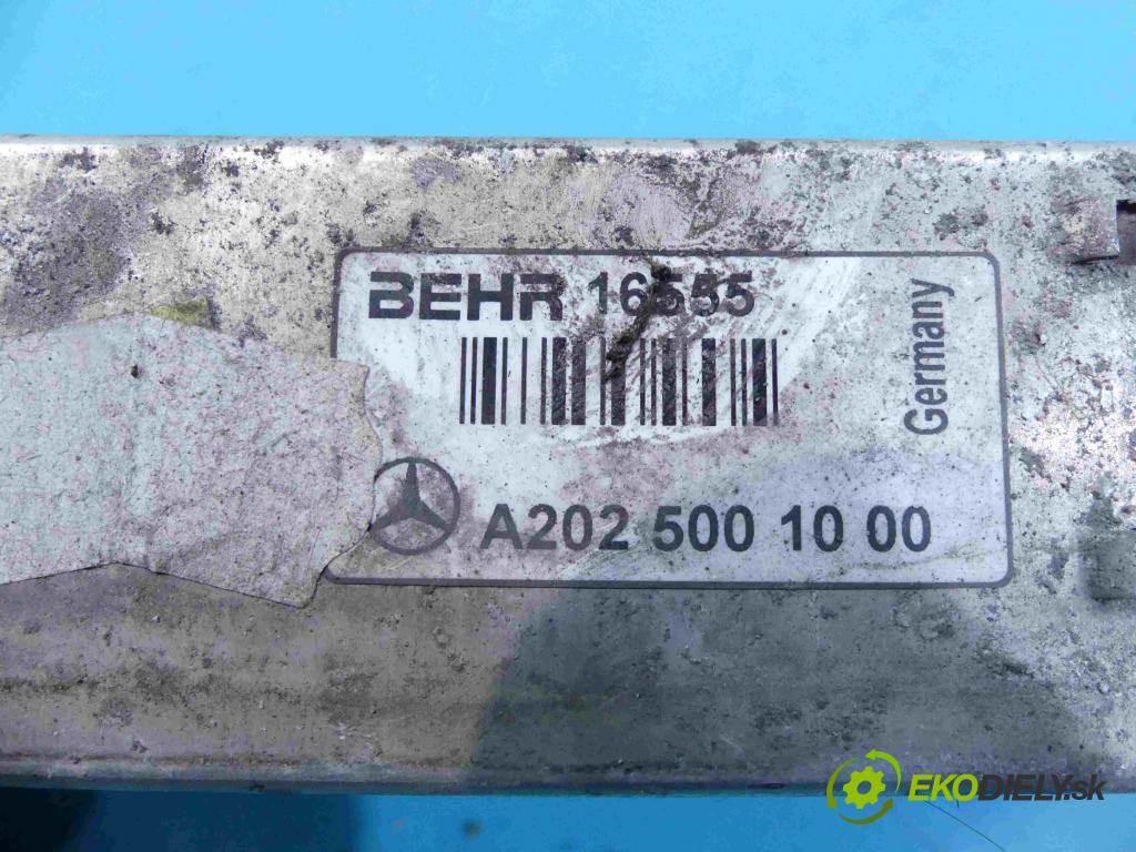 Mercedes C W202 1993-2001 2.2 cdi 125 hp manual 92 kW 2151 cm3 4- Intercooler A2025001000 (Chladiče nasávaného vzduchu (intercoolery))