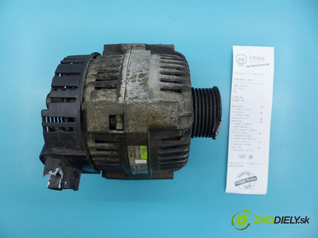 Peugeot 206 1.4 75 hp manual 55 kW 1360 cm3 3- Alternator 9636204480 (Alternátory)