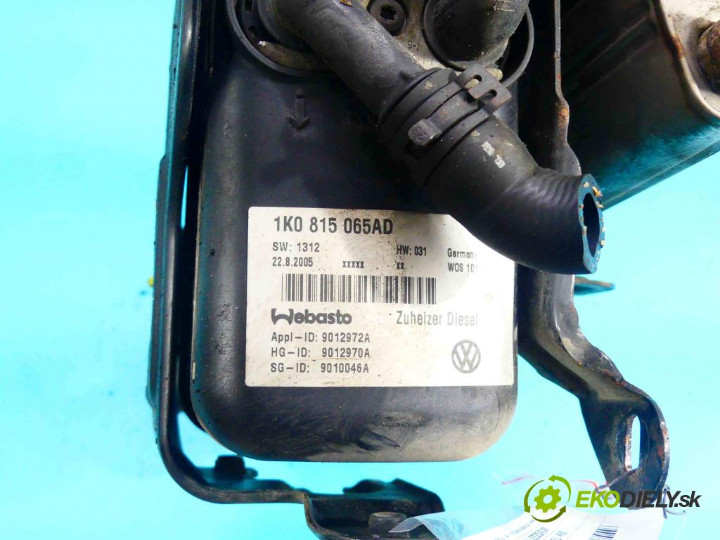 Vw Touran I 2003-2015 1.9 tdi 105 HP manual 77 kW 1896 cm3 5- Webasto 1K0815065AD (Webasto)