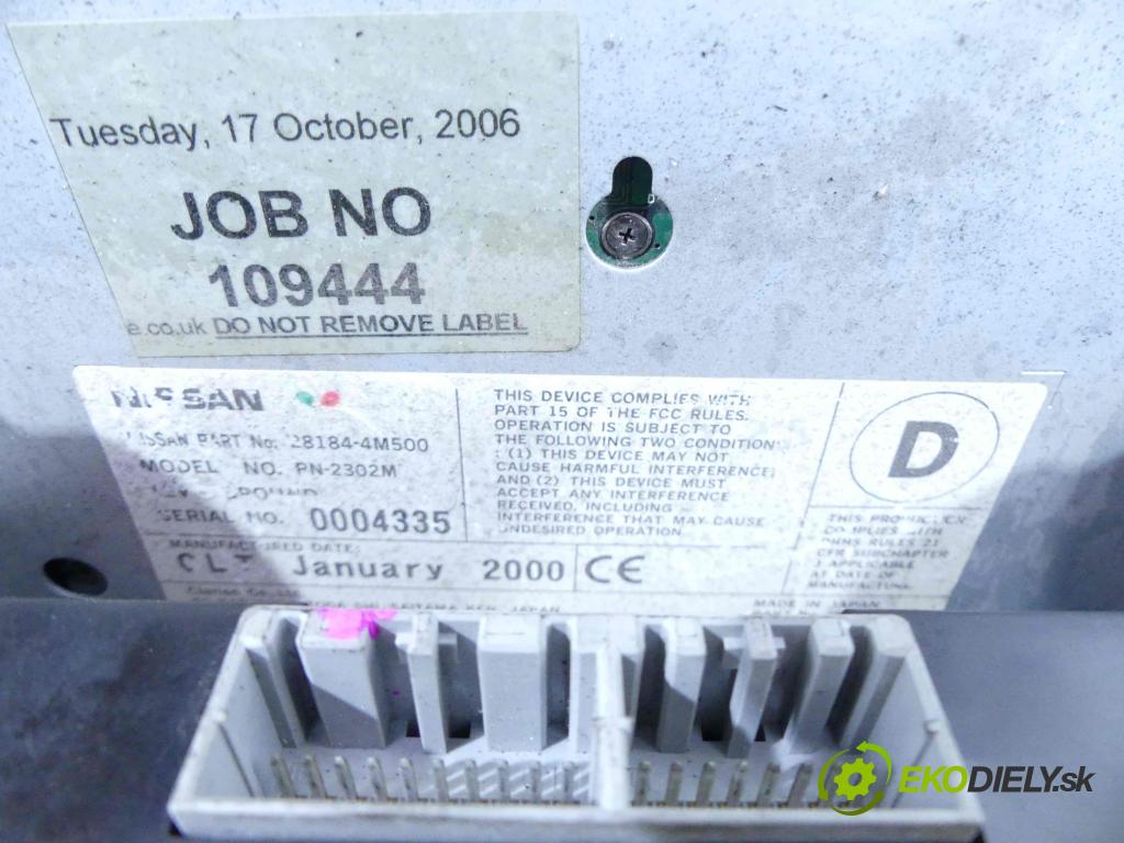 Nissan X-trail I T30 2001-2007 2.2 dci 136 HP manual 100 kW 2184 cm3 5- panel kúrenia 27500-8H802