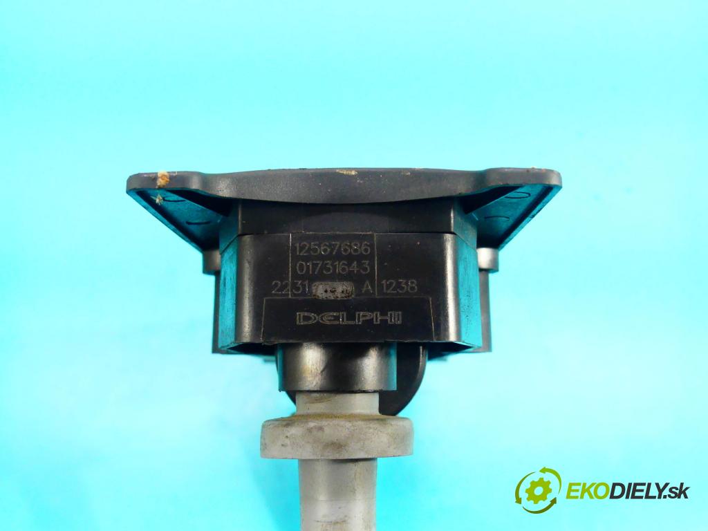 Opel Vectra C 2002-2008 2.2 16v 147 HP manual 108 kW 2198 cm3 5- cievka zapaľovacia 12567686 (Zapaľovacie cievky, moduly)