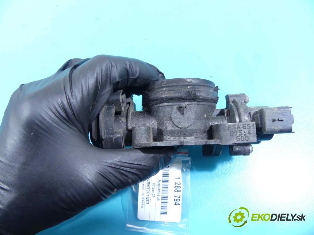 Citroen C2 1.1 60 HP manual 44 kW 1124 cm3 3- klapka 6510754 (Škrtiace klapky)