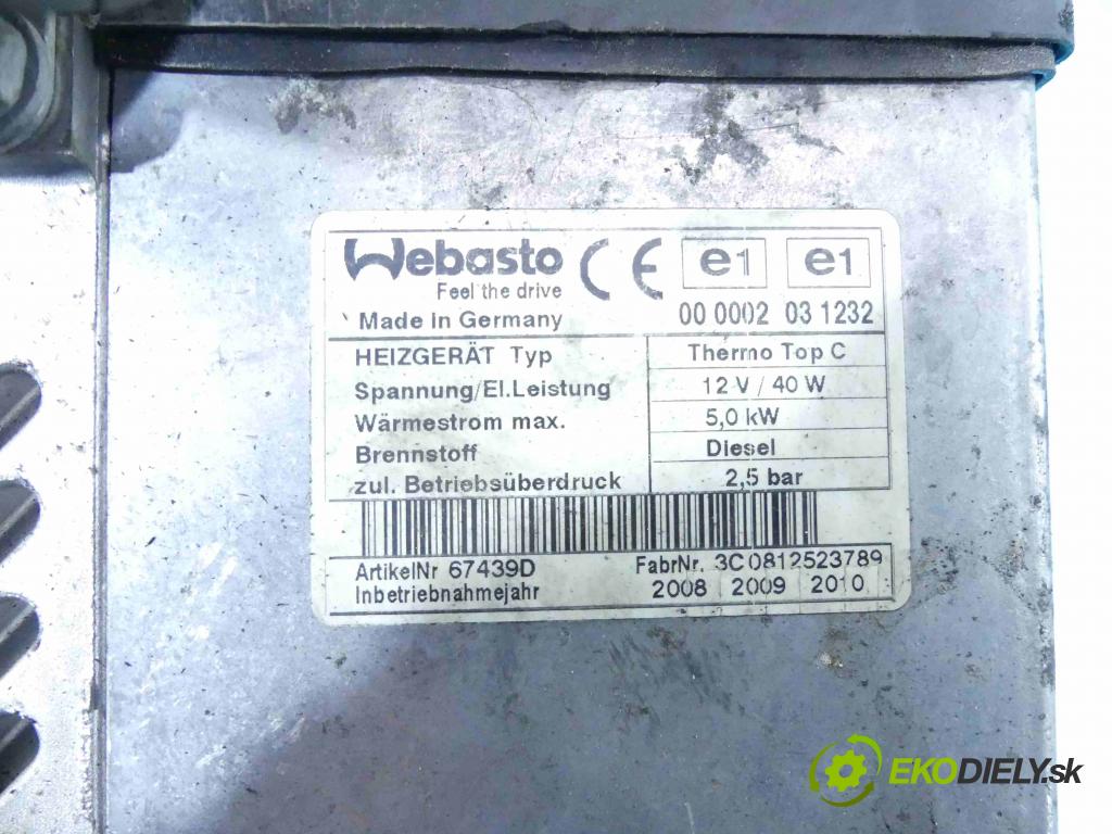 Land rover Range Rover III L322 2001-2012 3.6 TD V8 272 HP automatic 200 kW 3628 cm3 5- Webasto XH42-9J294-DB (Webasto)
