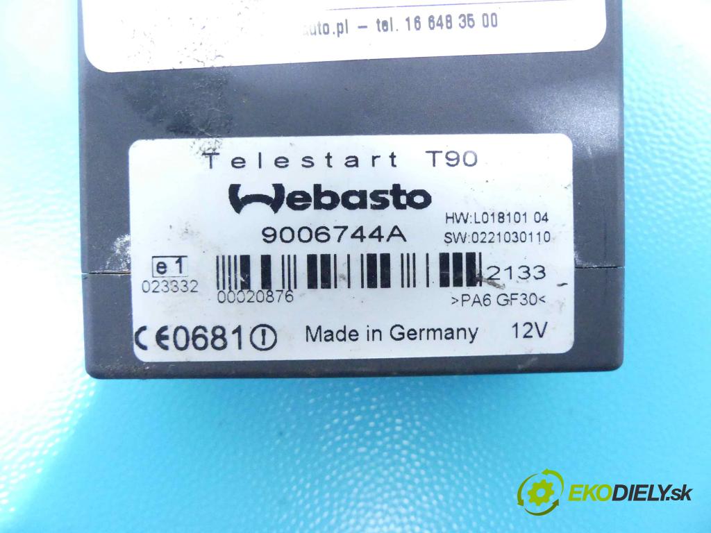 Land rover Range Rover III L322 2001-2012 3.6 TD V8 272 HP automatic 200 kW 3628 cm3 5- modul riadiaca jednotka 9006744A (Ostatné)
