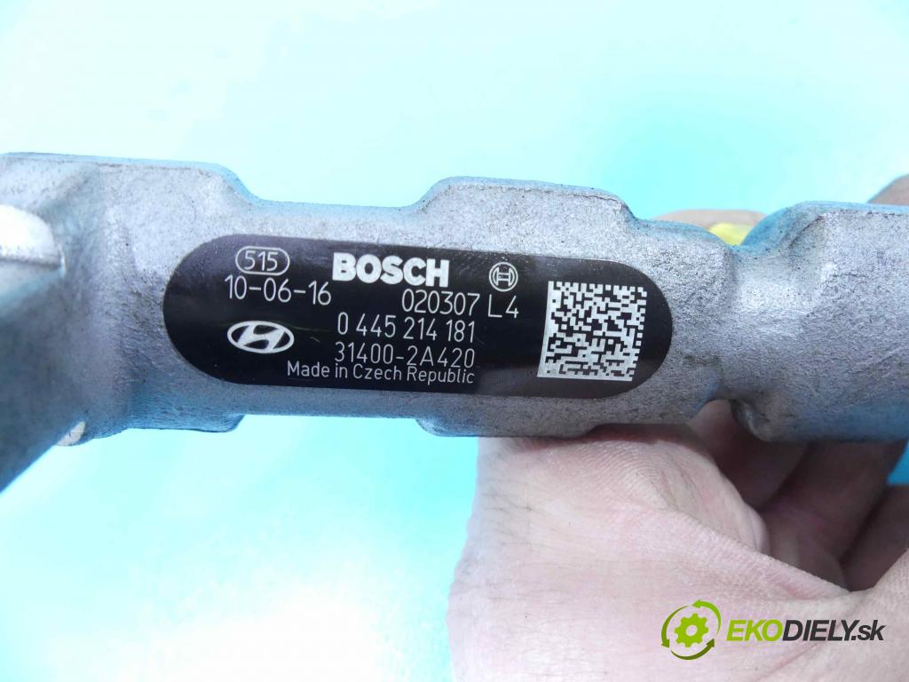 Hyundai I30 I 2007-2012 1.6 crdi 90 HP manual 66 kW 1582 cm3 5- lišta vstrekovacia 0445214181 (Vstrekovacie lišty)