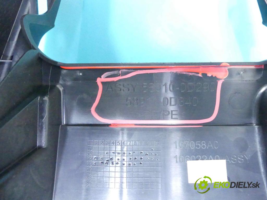 Toyota Yaris III 2011-2020 1.0 vvti 69KM manual 51 kW 998 cm3 5- operadlo 58910-0D290 (Lakťové opierky)