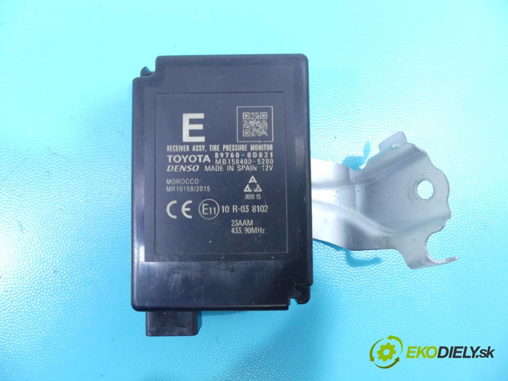 Toyota Yaris III 2011-2020 1.0 vvti 69KM manual 51 kW 998 cm3 5- modul riadiaca jednotka 89760-0D031 (Ostatné)