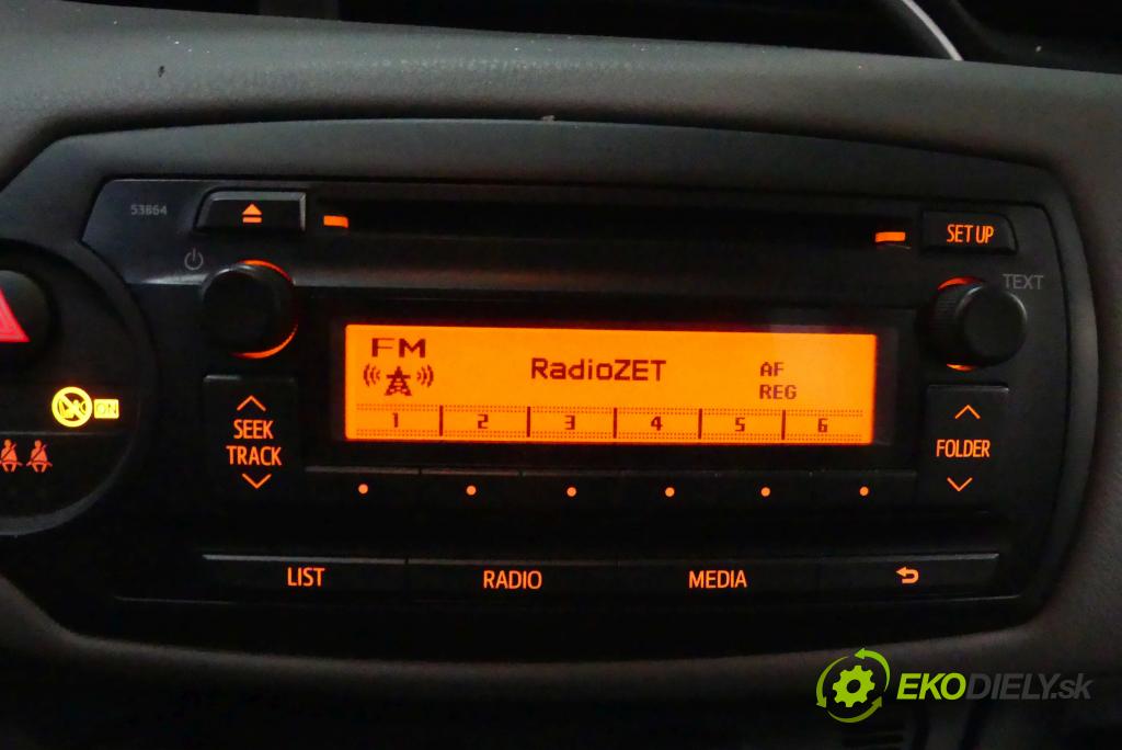 Toyota Yaris III 2011-2020 1.0 vvti 69KM manual 51 kW 998 cm3 5- Radio originál 86120-0D640