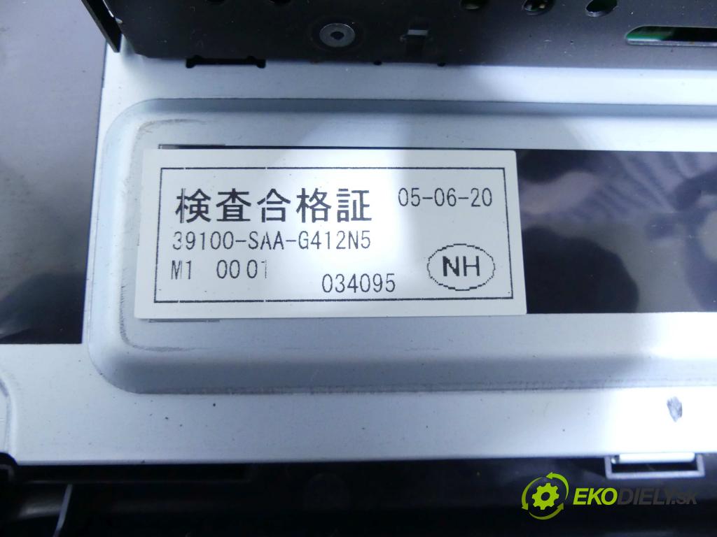 Honda Jazz II 2002-2008 1.3 83 HP manual 61 kW 1339 cm3 5- Radio originál 39100-SAA-G412N5