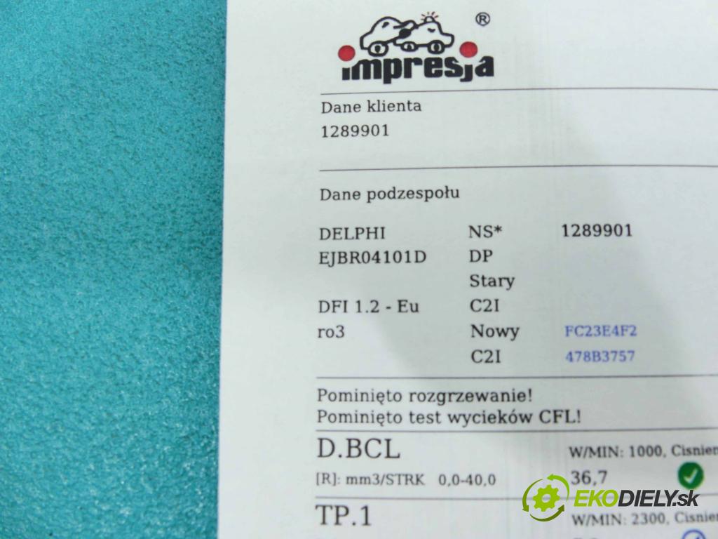 Renault Kangoo I 1998-2008 1.5 dci 65 HP manual 48 kW 1461 cm3 5- vstrek EJBR04101D (Vstrekovače)