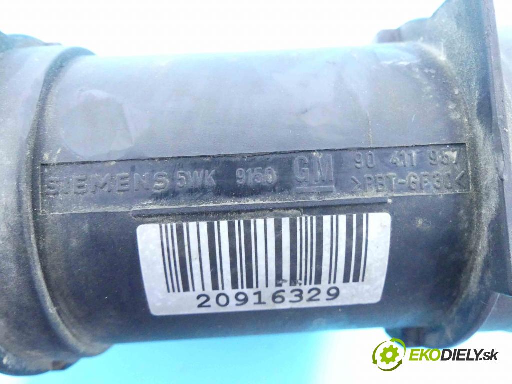 Opel Vectra B 1995-2002 1.8 16v 116 HP manual 85 kW 1799 cm3 4- průtokoměr: 5WK9150 (Váhy vzduchu)